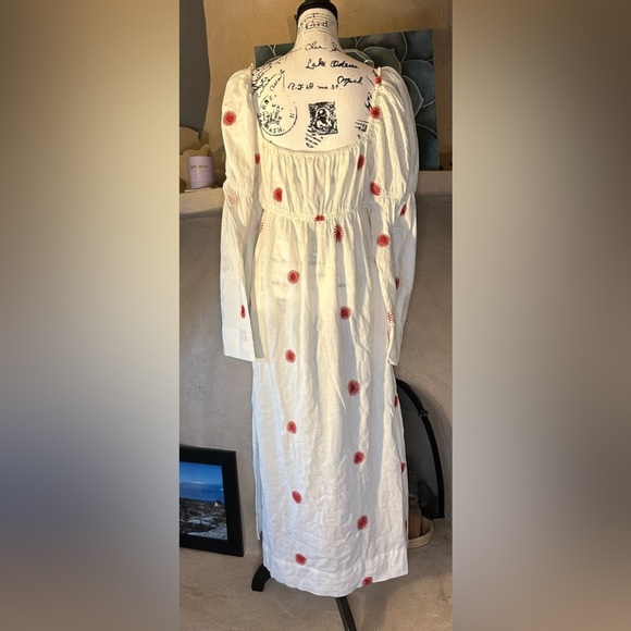 Free People Emory Embroidered Midi Dress NWOT - Picture 6 of 11